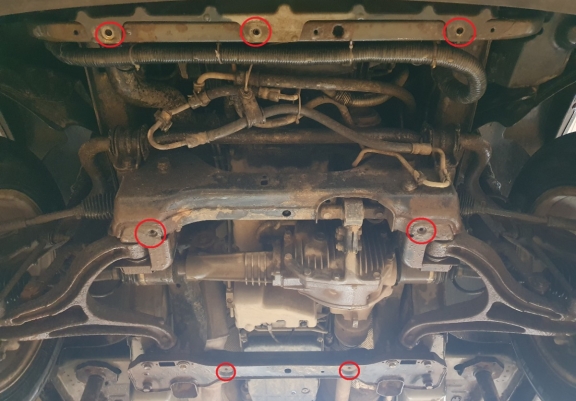 Steel sump guard for Jeep Grand Cherokee