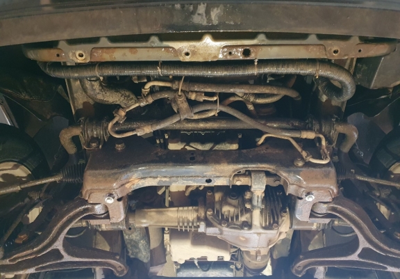 Steel sump guard for Jeep Grand Cherokee