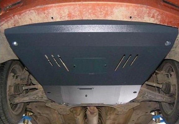 Steel sump guard for Chevrolet Kalos