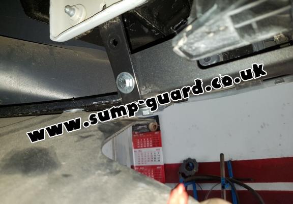 Steel sump guard for Peugeot Boxer