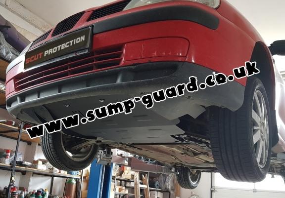 Steel sump guard for VW Golf 3