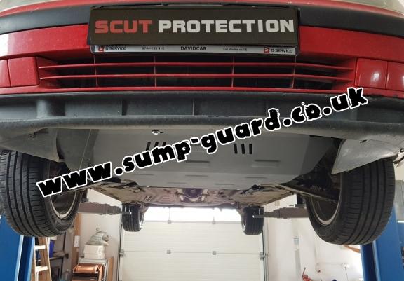 Steel sump guard for VW Golf 3