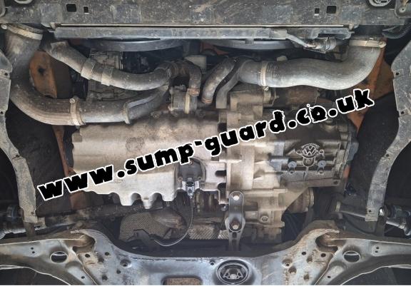 Steel sump guard for Skoda Superb