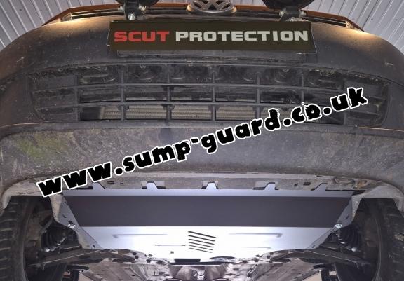 Steel sump guard for Skoda Superb