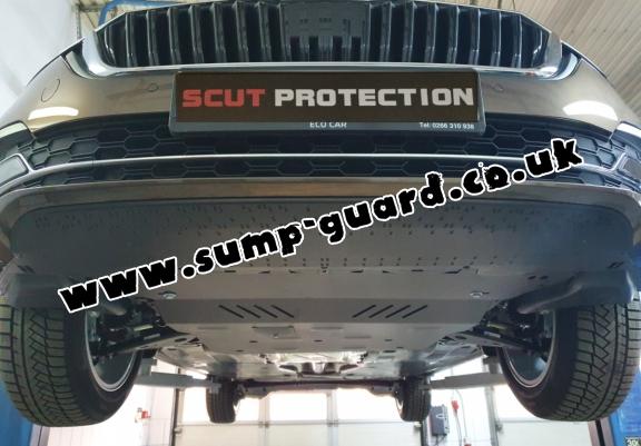 Steel sump guard for VW Golf 8