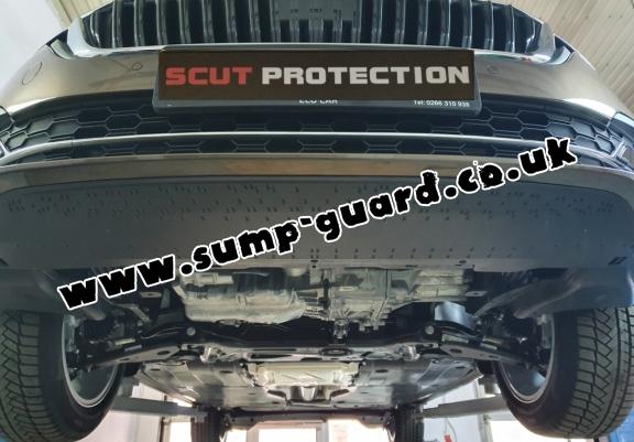 Steel sump guard for VW Golf 8