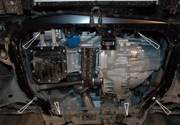 Steel sump guard for Hyundai Elantra 1