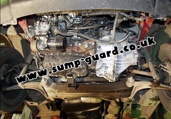 Steel sump guard for Nissan Interstar