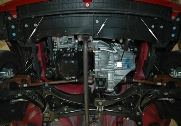 Steel sump guard for Citroen C 1