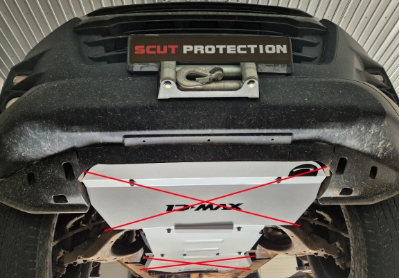 Steel sump guard for Isuzu D-Max