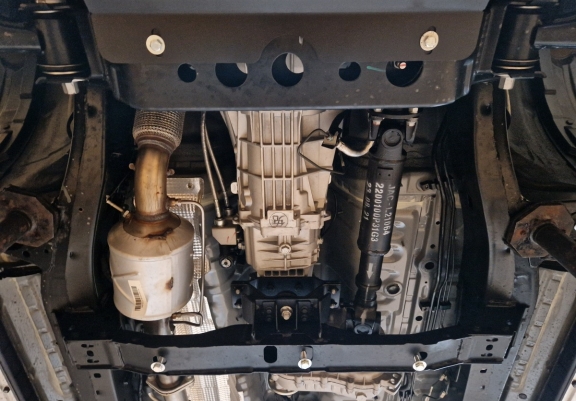 Aluminum gearbox guard for Jac T8