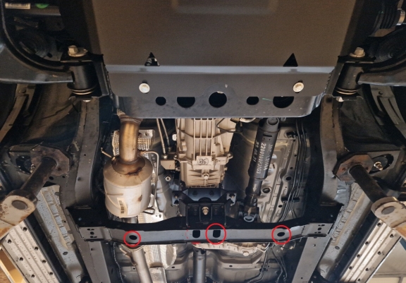 Aluminum gearbox guard for Jac T8