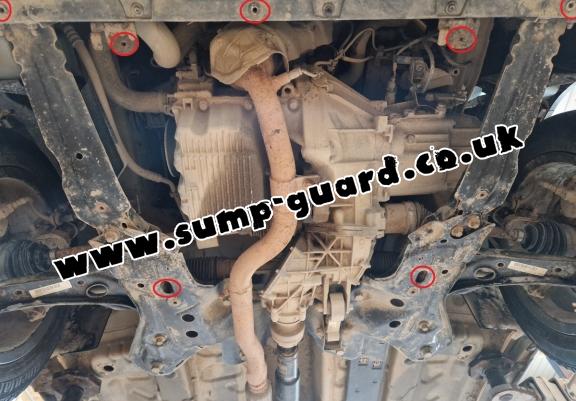 Steel sump guard for Fiat Panda 4x2