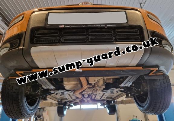 Steel sump guard for Fiat Panda 4x2