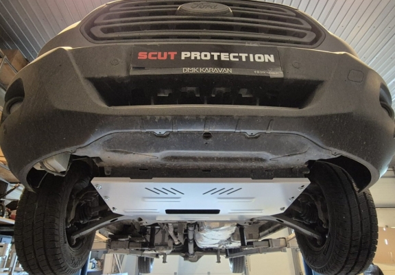 Aluminum sump guard for Ford Transit 4x4