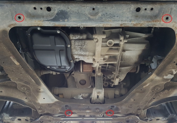 Steel sump guard for Nissan Pulsar