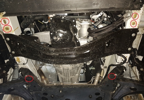 Steel sump guard for Ford Transit - FWD