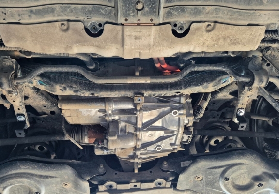 Rear electric aluminum motor guard - Tesla Model Y