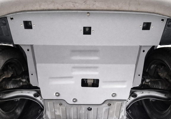 Aluminum sump guard for Hyundai Inster