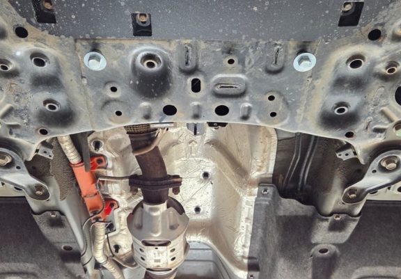 Steel sump guard for Hyundai Tucson