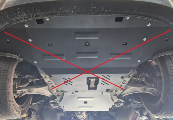 Steel sump guard for Hyundai Tucson