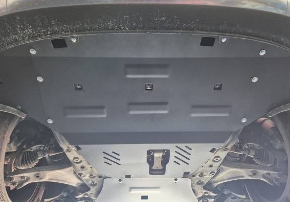 Steel sump guard for Hyundai Santa Fe