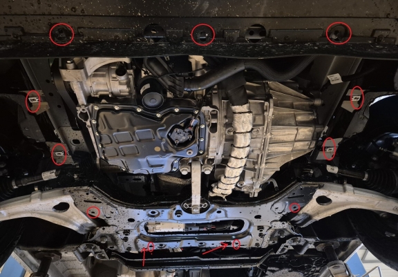 Aluminium  sump guard for Renault Master