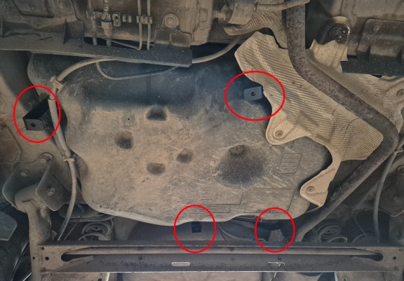 Steel fuel tank guard  for Dacia Sandero