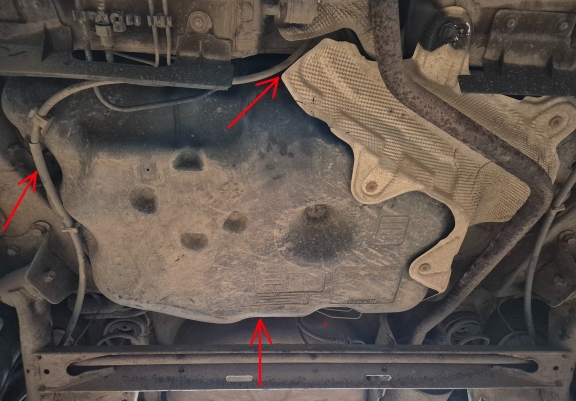 Steel fuel tank guard  for Dacia Sandero