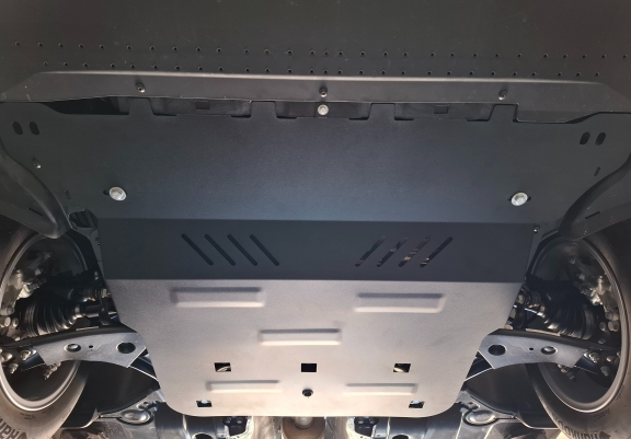 Steel sump guard for Skoda Superb 4