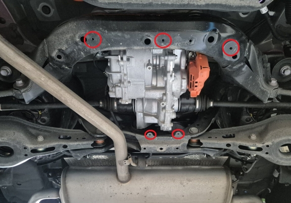 Aluminum diferential guard for Toyota Rav4