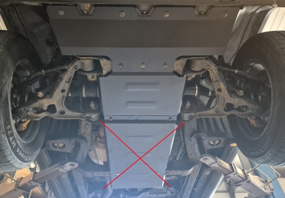 Steel sump guard for Baic Beijing BJ40