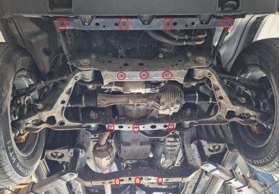 Steel gearbox guard for Baic Beijing BJ40