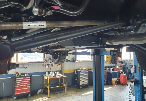 Aluminium EGR valve guard  for Dacia Duster