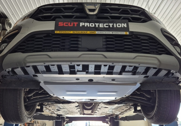 Aluminum sump guard for Dacia Sandero Stepway