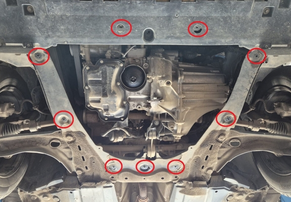 Aluminum sump guard for Dacia Sandero Stepway