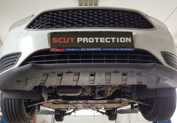 Aluminium  sump guard for Ford Transit Connect