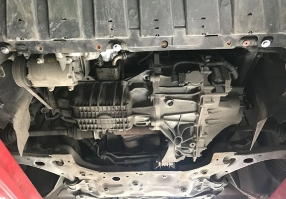 Aluminium  sump guard for Ford Transit Connect