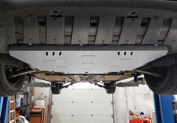 Aluminium  sump guard for Ford Transit Connect