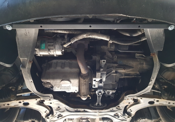 Aluminum sump guard for Audi A3