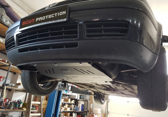 Aluminum sump guard for Audi A3