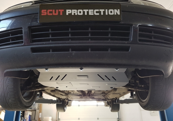 Aluminum sump guard for Audi A3