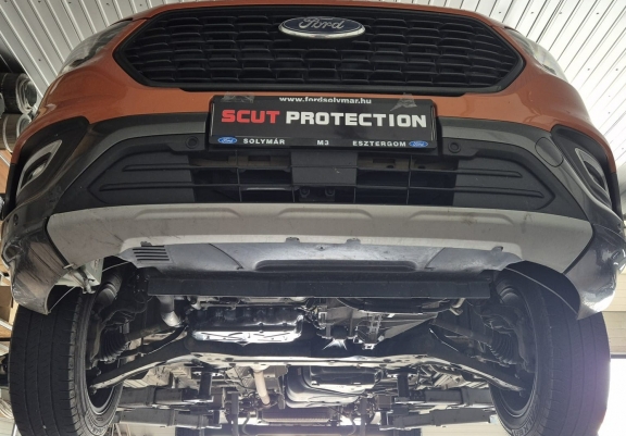 Aluminum sump guard for Ford Transit FWD