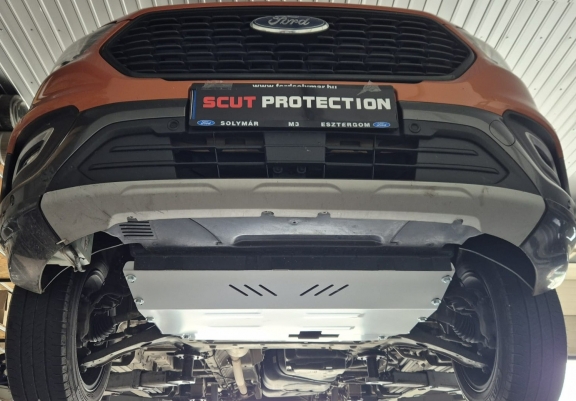 Aluminum sump guard for Ford Transit FWD
