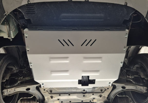 Aluminum sump guard for Ford Transit FWD