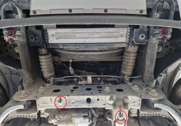Aluminum radiator guard for Volkswagen Amarok