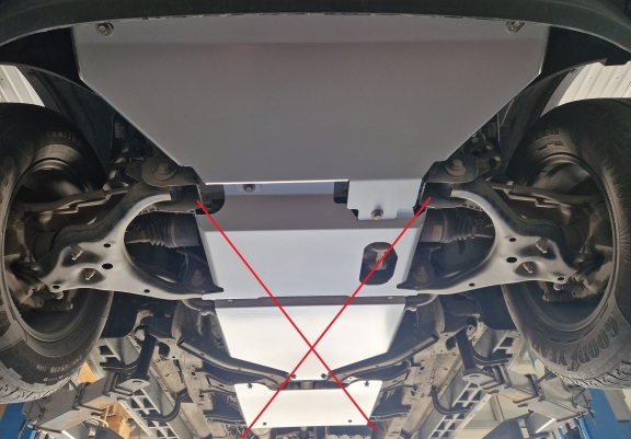 Aluminum radiator guard for Volkswagen Amarok