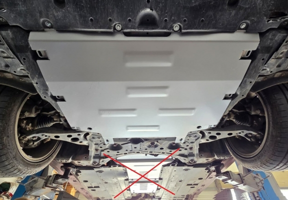 Aluminum sump guard for Toyota Corolla