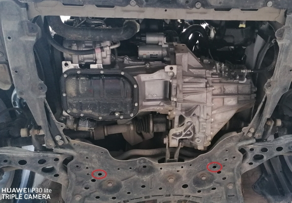 Aluminum sump guard for Toyota Corolla