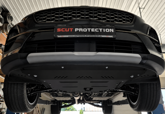 Steel sump guard for Kia Sportage
